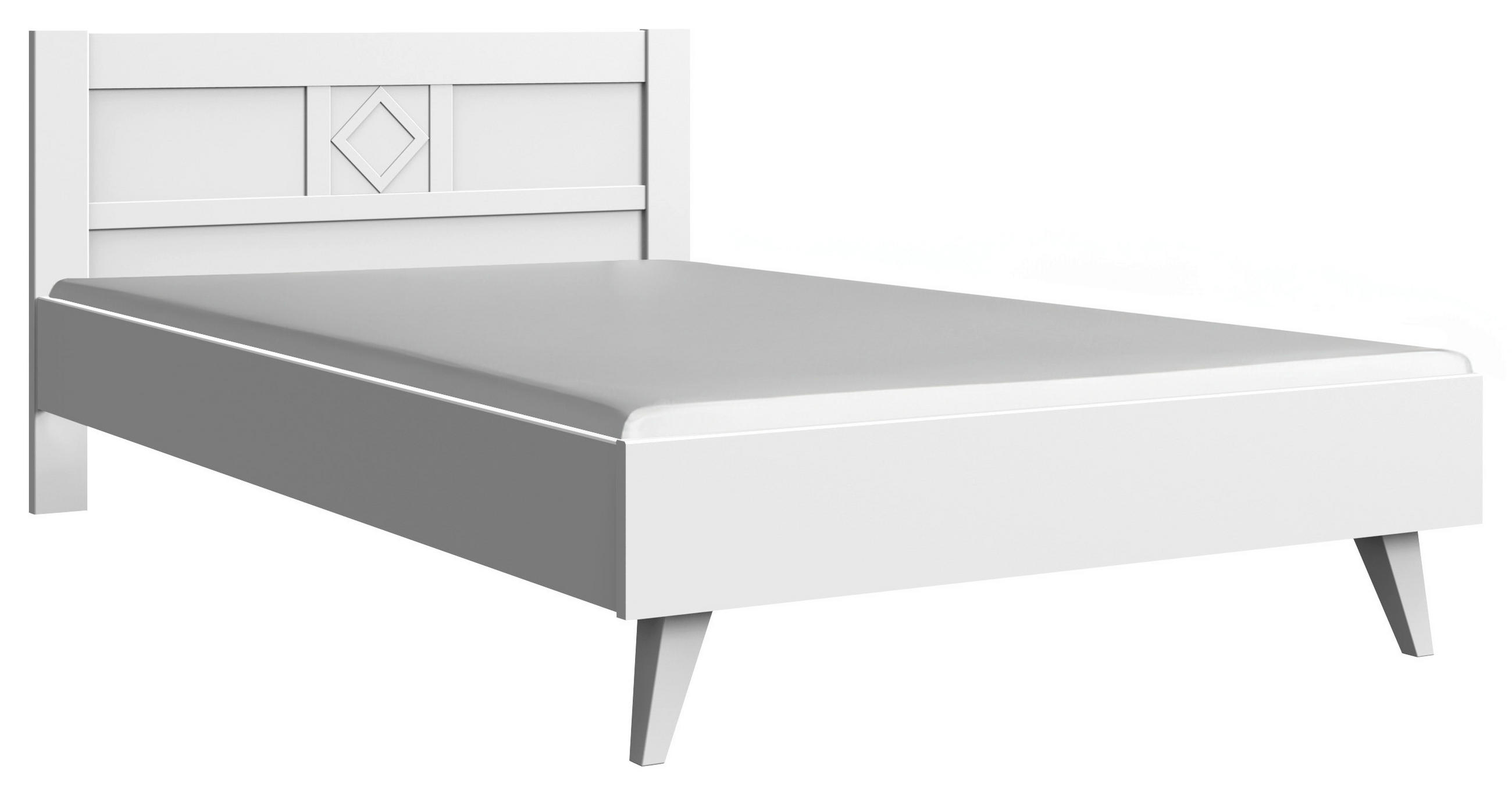 SÄNG 140/200 cm  i vit   - vit, Modern, trämaterial (140/200cm) - Livetastic