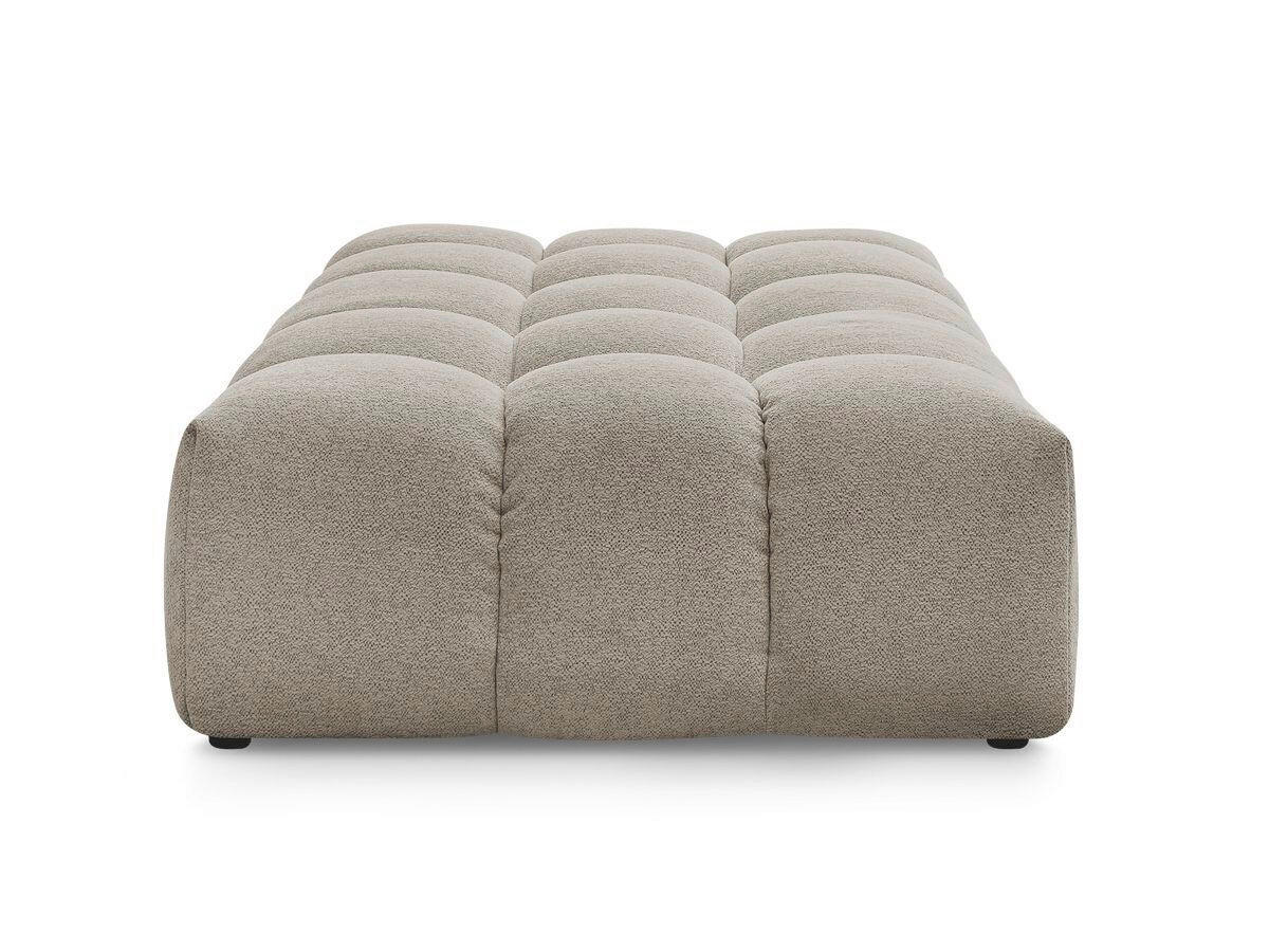 HOCKER EVEREST Flachgewebe Taupe  - Taupe/Schwarz, MODERN, Kunststoff/Textil (166/100/40cm)