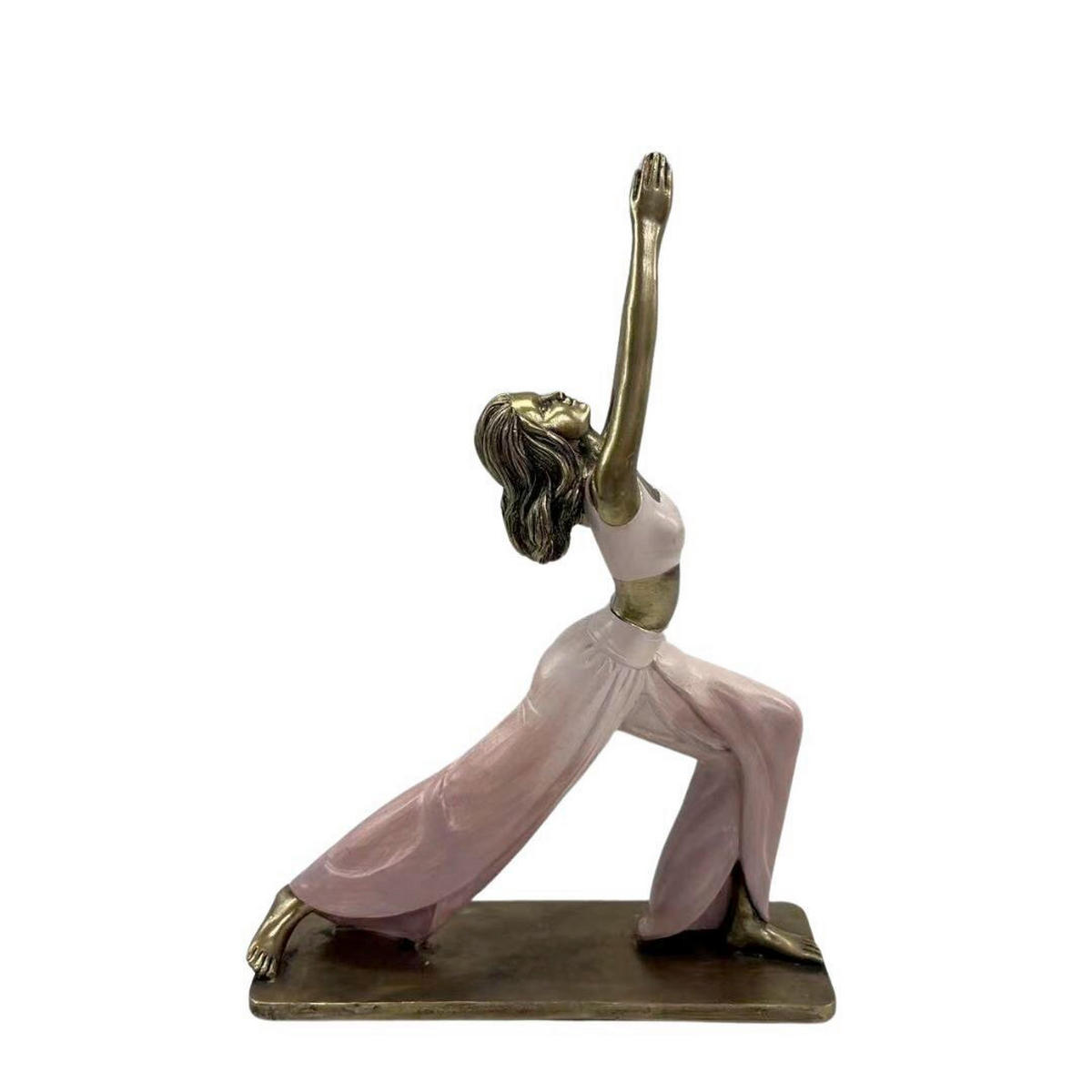 Sculptură - auriu/multicolor, Basics, plastic (26,5/6/19cm)