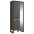 GARDEROBENSCHRANK 73/192/42 cm - Dunkelgrau/Braun, Trend, Glas/Holzwerkstoff (73/192/42cm) - Voleo GARDEROBENSCHRANK 73/192/42 cm - Dunkelgrau/Braun, Trend, Glas/Holzwerkstoff (73/192/42cm) - Voleo