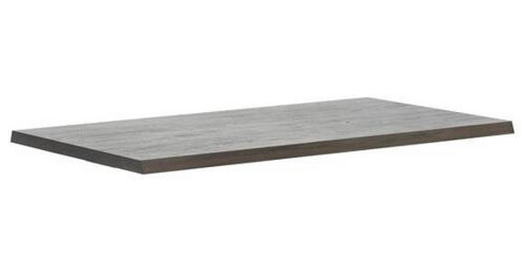 TISCHPLATTE Eiche massiv Grau, Eichefarben - Eichefarben/Grau, Design, Holz (180/90/6cm) - Waldwelt
