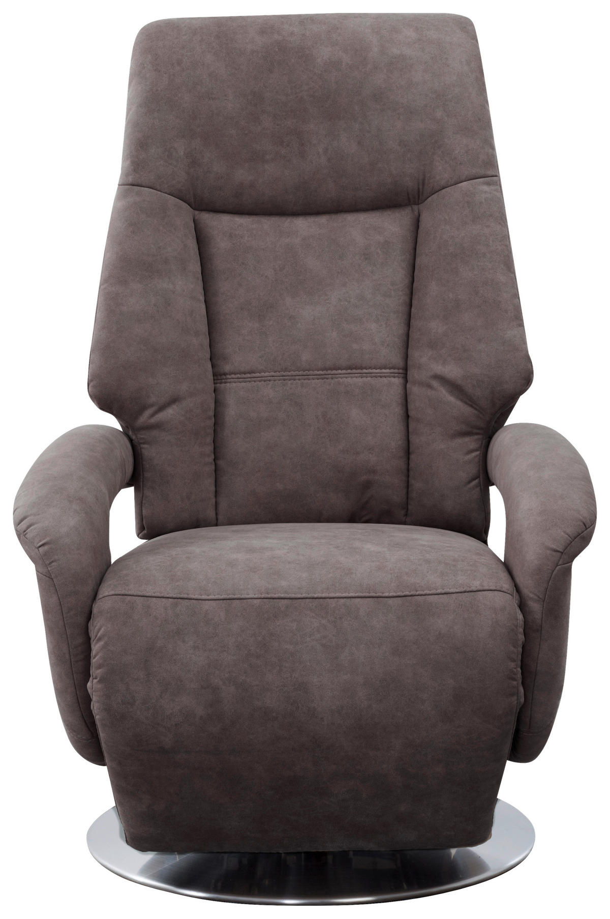 RELAXSESSEL in Textil Anthrazit  - Chromfarben/Anthrazit, Konventionell, Textil/Metall (74/111/77cm) - Sit & More