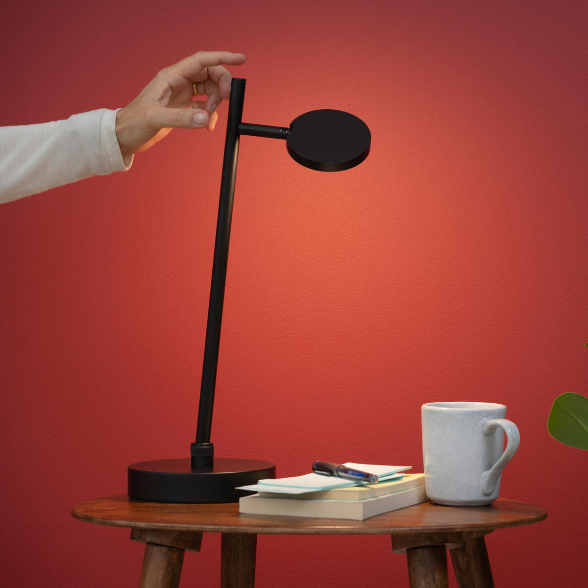 LED-TISCHLEUCHTE 22,6/45/16 cm   - Schwarz, KONVENTIONELL, Kunststoff/Metall (22,6/45/16cm) - Brilliant