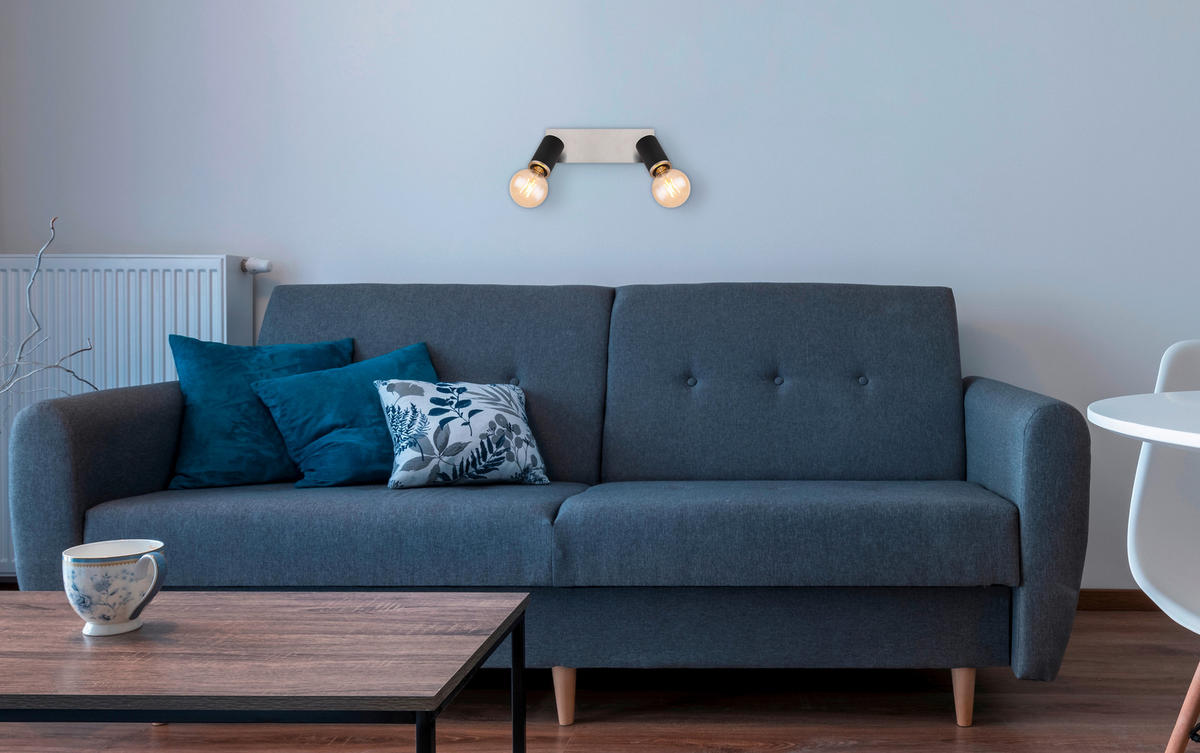 REFLEKTOR JOSEBA  - boje nikla/crna, Basics, drvo/metal (31/10/18cm) - Globo