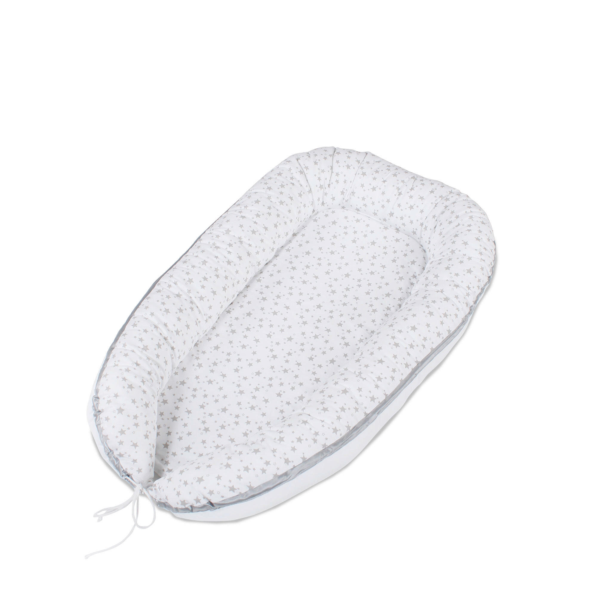 Kuschelnest Babybay  90/50/13 cm   - Hellgrau/Weiß, Basics, Textil (90/50/13cm) - Babybay