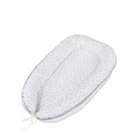 Kuschelnest Babybay  90/50/13 cm   - Hellgrau/Weiß, Basics, Textil (90/50/13cm) - Babybay