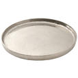 KERZENTELLER - Nickelfarben, Trend, Metall (30cm) - Ambia Home