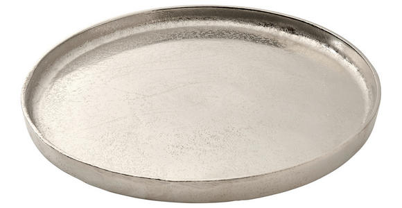 KERZENTELLER - Nickelfarben, Trend, Metall (30cm) - Ambia Home