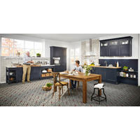 EINBAUKÜCHE BRISTOL  - Blau, LIFESTYLE, Holzwerkstoff - Moderano