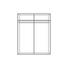 DREHTÜRENSCHRANK 4-türig Grau, Schwarz - Silberfarben/Schwarz, Design, Glas/Holzwerkstoff (205,1/220/58,5cm) - Jutzler DREHTÜRENSCHRANK 4-türig Grau, Schwarz - Silberfarben/Schwarz, Design, Glas/Holzwerkstoff (205,1/220/58,5cm) - Jutzler