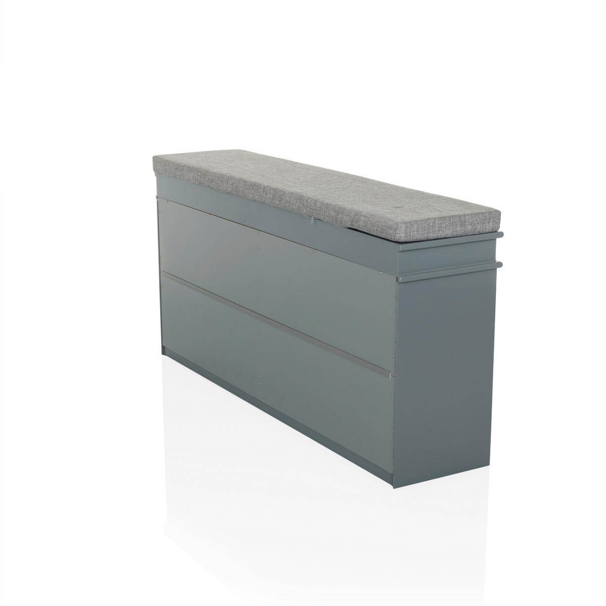 SCHUHSCHRANK  in  - Silberfarben/Grau, MODERN, Holzwerkstoff/Metall (104/52/24cm) - MID.YOU