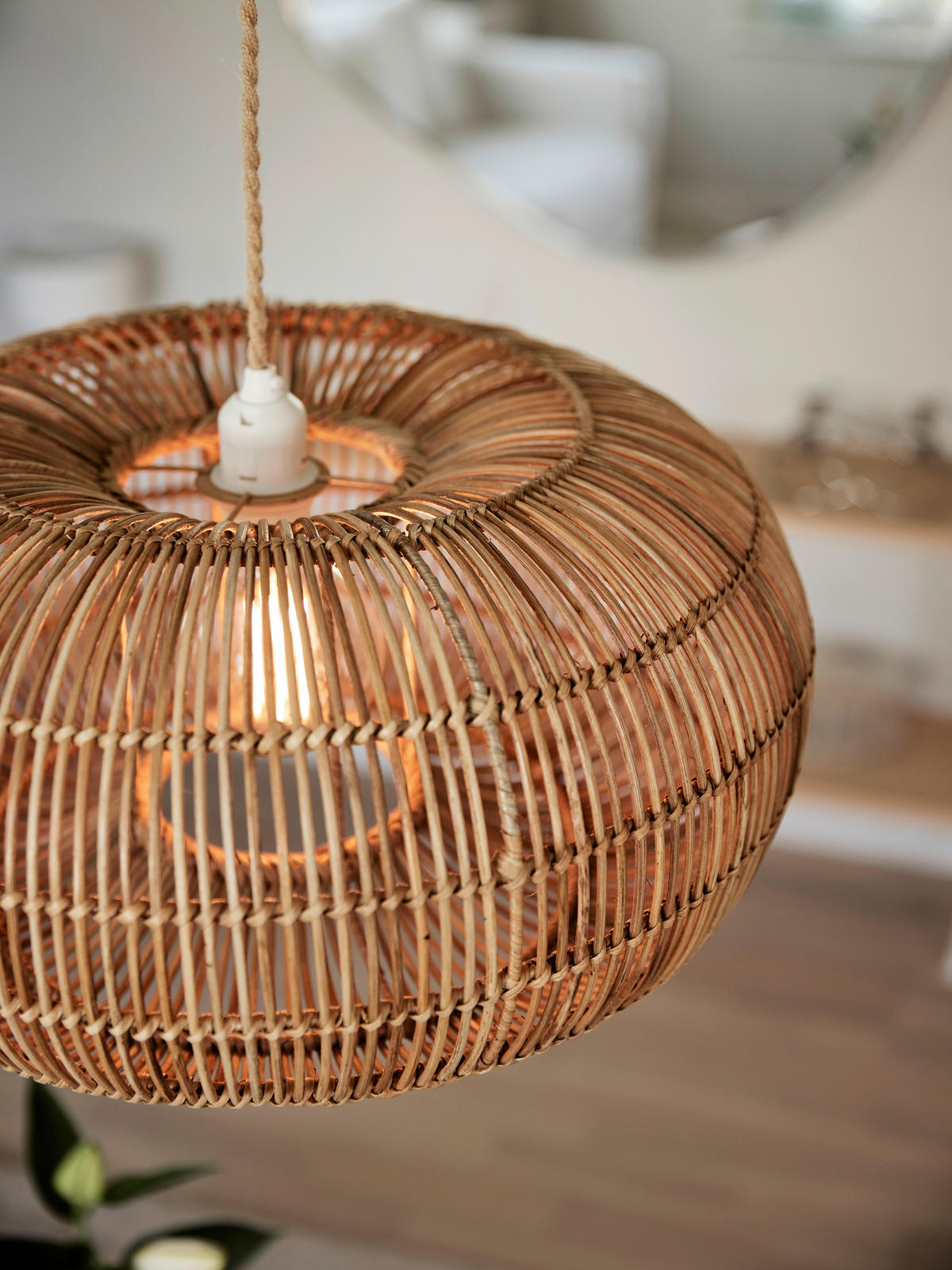 PENDELLAMPA PR Home ZURI 51/23 cm  - naturfärgad, Natur, naturmaterial (51/23cm)