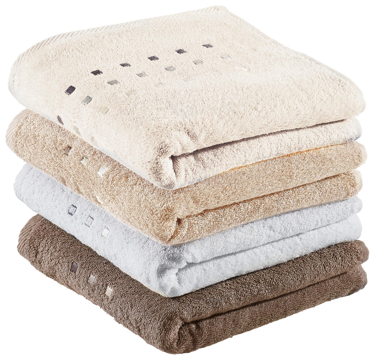 HANDTUCH Quattro Beige  - Beige, Basics, Textil (50/100cm) - Esposa