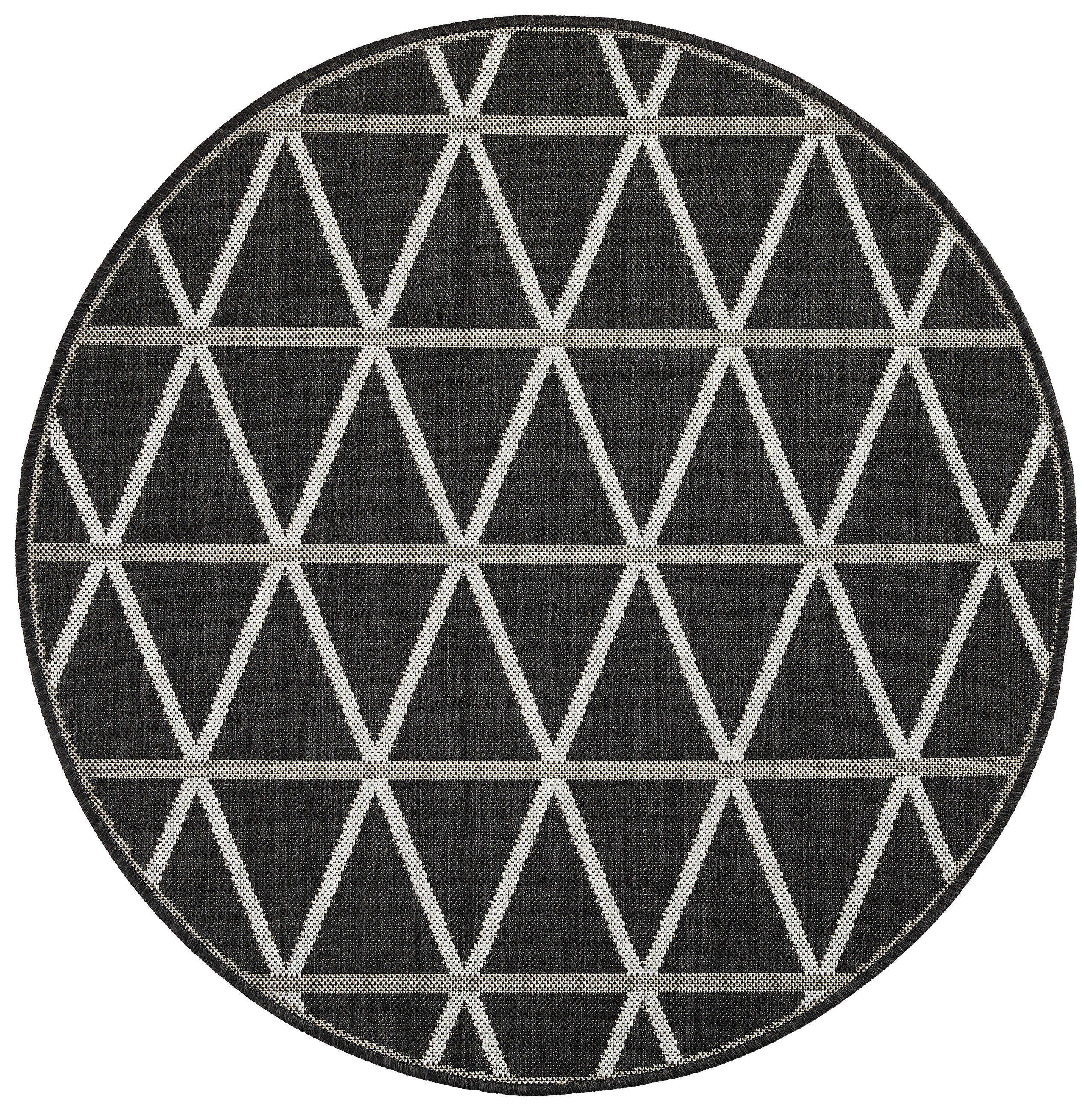 UTOMHUSMATTA 120 cm Naturalle  - svart, Design, textil/naturmaterial (120cm) - Novel