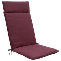 SESSELAUFLAGE Uni  - Bordeaux, Basics, Textil (50/5/120cm)