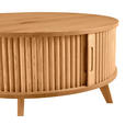 COUCHTISCH Eiche furniert, massiv 80/80/41 cm rund Eichefarben  - Eichefarben, Natur, Holz/Holzwerkstoff (80/80/41cm) - Waldwelt