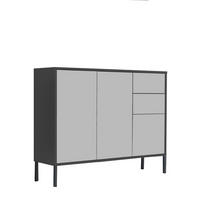 KOMMODE  in 105,5/86/33 cm  - Anthrazit/Weiß, MODERN, Holzwerkstoff/Metall (105,5/86/33cm) - MID.YOU