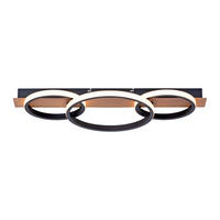PLAFONIERĂ CU LED - Natur, plastic/metal (68/30/8cm)