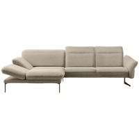ECKSOFA  in Webstoff Beige  203/299 cm  - Anthrazit/Beige, Design, Textil/Metall (203/299cm) - Himolla