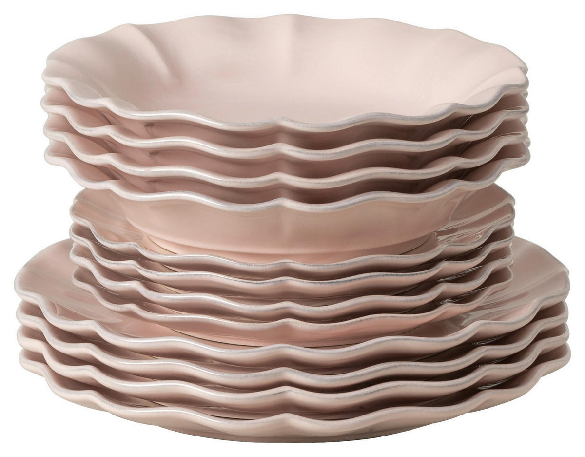 KOMBISERVICE Altrosa ROSA 12-teilig 4 Personen  - Altrosa, Basics, Keramik - Costa Nova