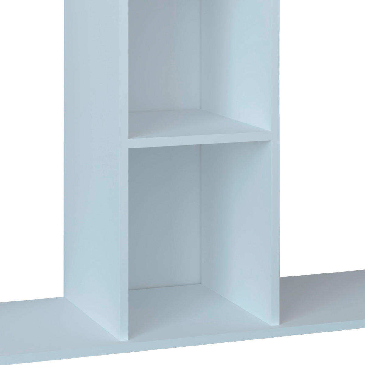 REGAL  116/124/40 cm Weiss  - Weiss, Modern, Holzwerkstoff/Kunststoff (116/124/40cm) - MID.YOU
