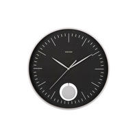 WANDUHR Schwarz  - Schwarz, Basics, Kunststoff (41cm) - Karlsson
