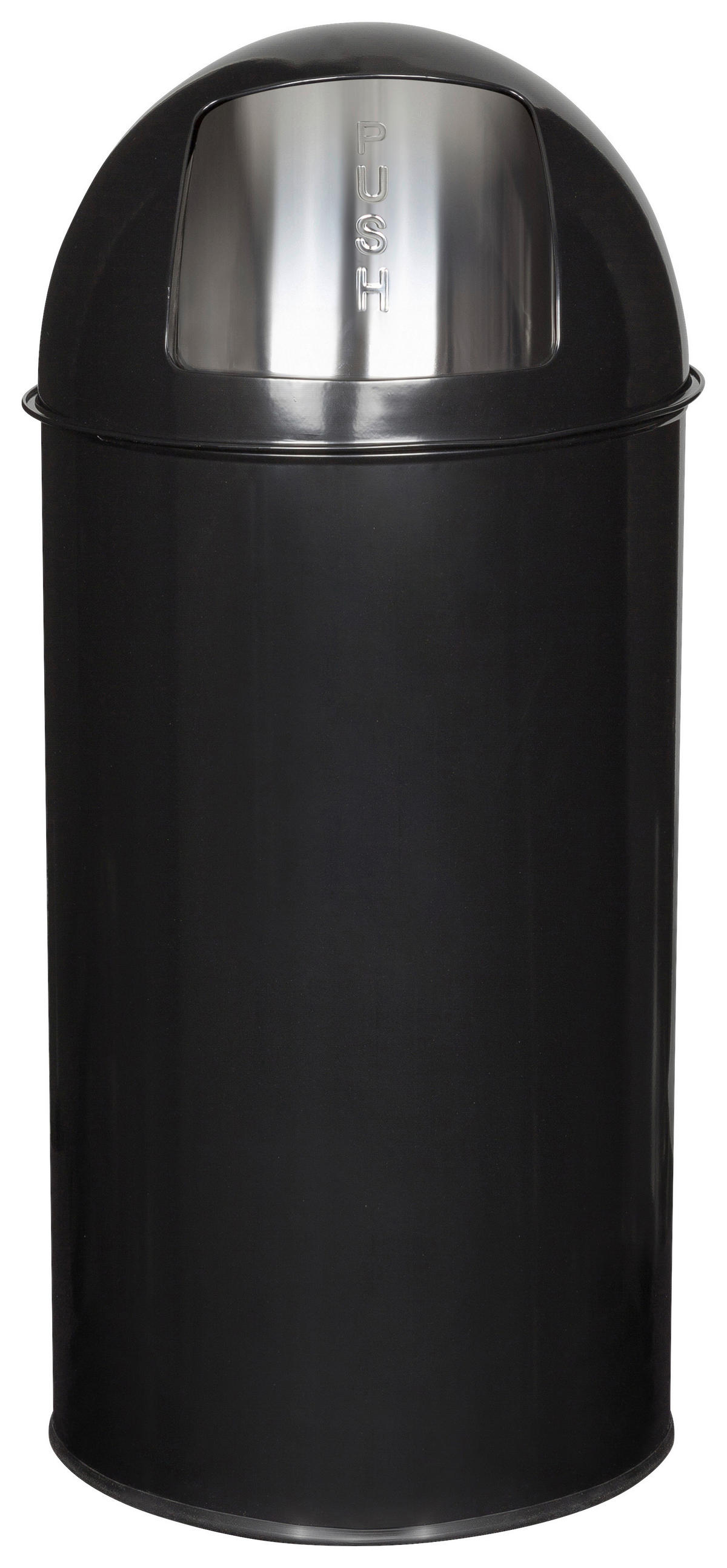 ABFALLSAMMLER 35 l  Metall  - Schwarz, Basics, Kunststoff/Metall (30/66/30cm) - MID.YOU