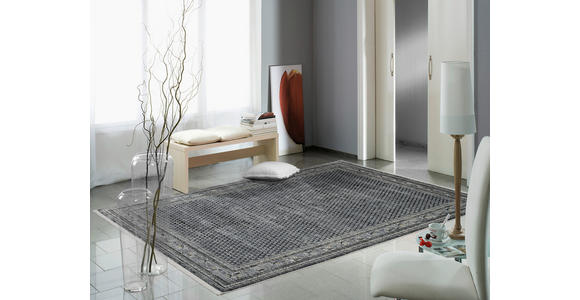 WEBTEPPICH  Wohnzimmer 240/300 cm Monza Dunkelgrau rechteckig  - Dunkelgrau, KONVENTIONELL, Textil (240/300cm) - Dieter Knoll