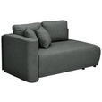 CHAISELONGUE Chenille Anthrazit  - Anthrazit/Schwarz, KONVENTIONELL, Kunststoff/Textil (93/73/171cm) - Carryhome