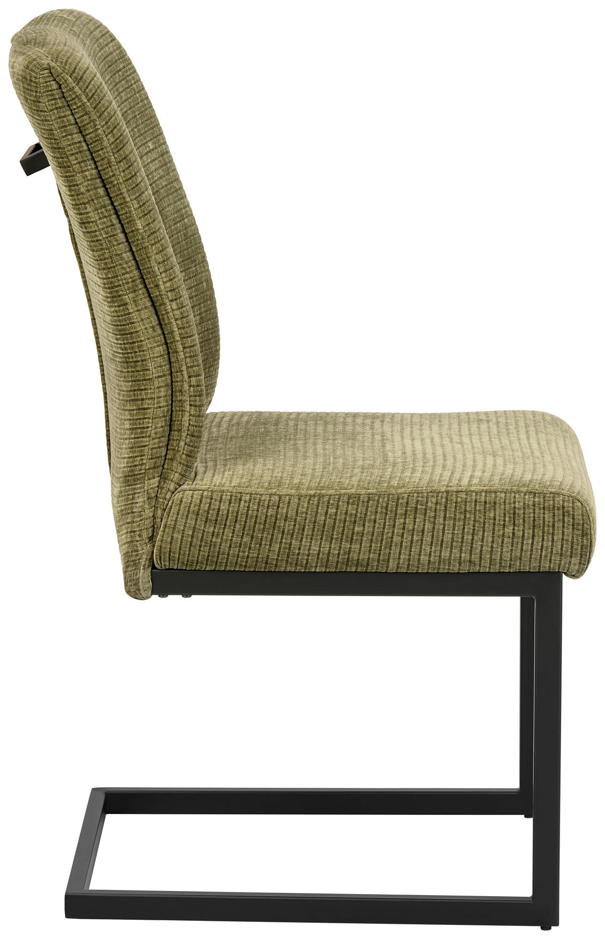 STOLIČKA S PRUŽNÝM PODNOŽÍM, kord, zelená, čierna - čierna/zelená, Konventionell, kov/textil (50/99/67cm) - MID.YOU