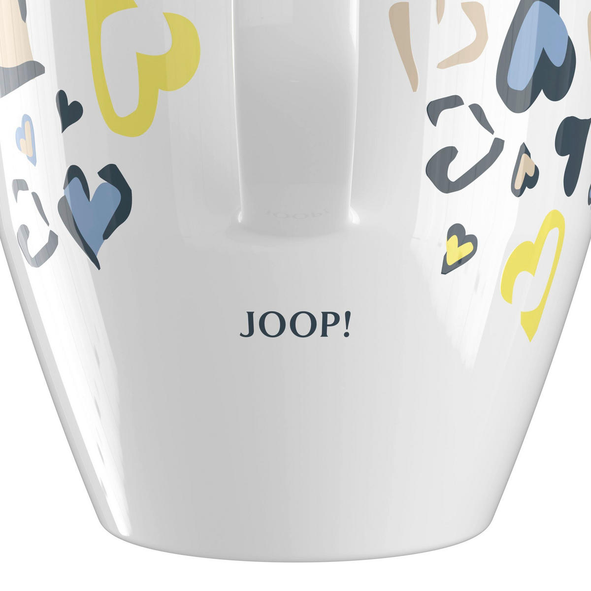 KAFFEEBECHER    - Multicolor/Weiß, Design, Keramik (8,5/8,5/9,5cm) - Joop!