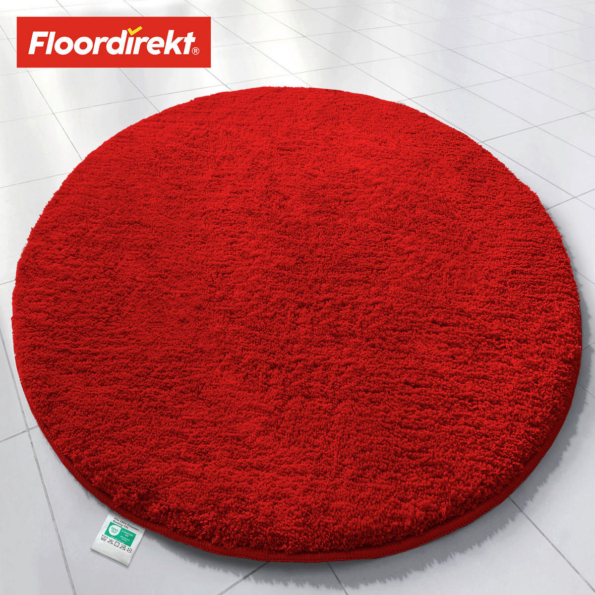BADEMATTE SKY Rot 95 cm  - Rot, Basics, Kunststoff/Textil (95cm) - Floordirekt