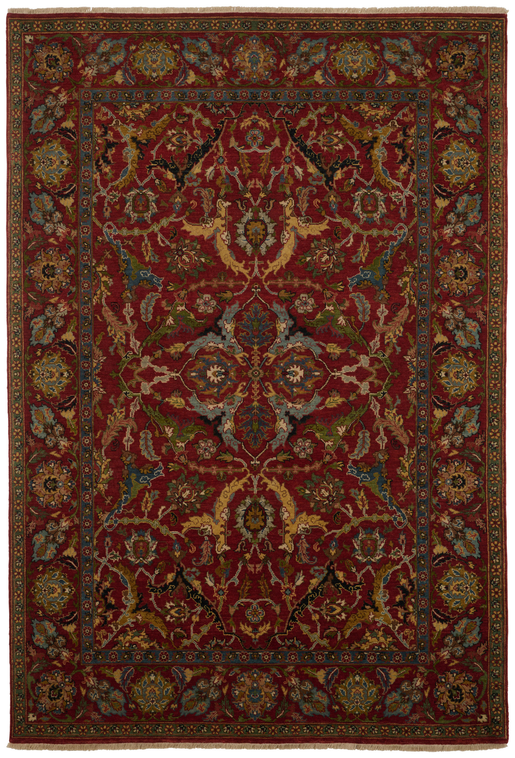 ORIENTTEPPICH  Wohnzimmer 170/240 cm Kashan History Rot rechteckig  - Rot, LIFESTYLE, Textil (170/240cm) - Cazaris