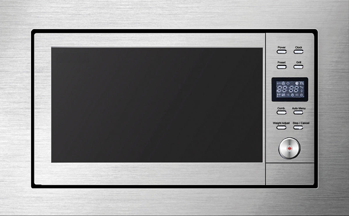 INBYGGD MIKROVÅGSUGN 80200  - stålfärgad, Basics, metall (59,5/39/32cm) - Mican