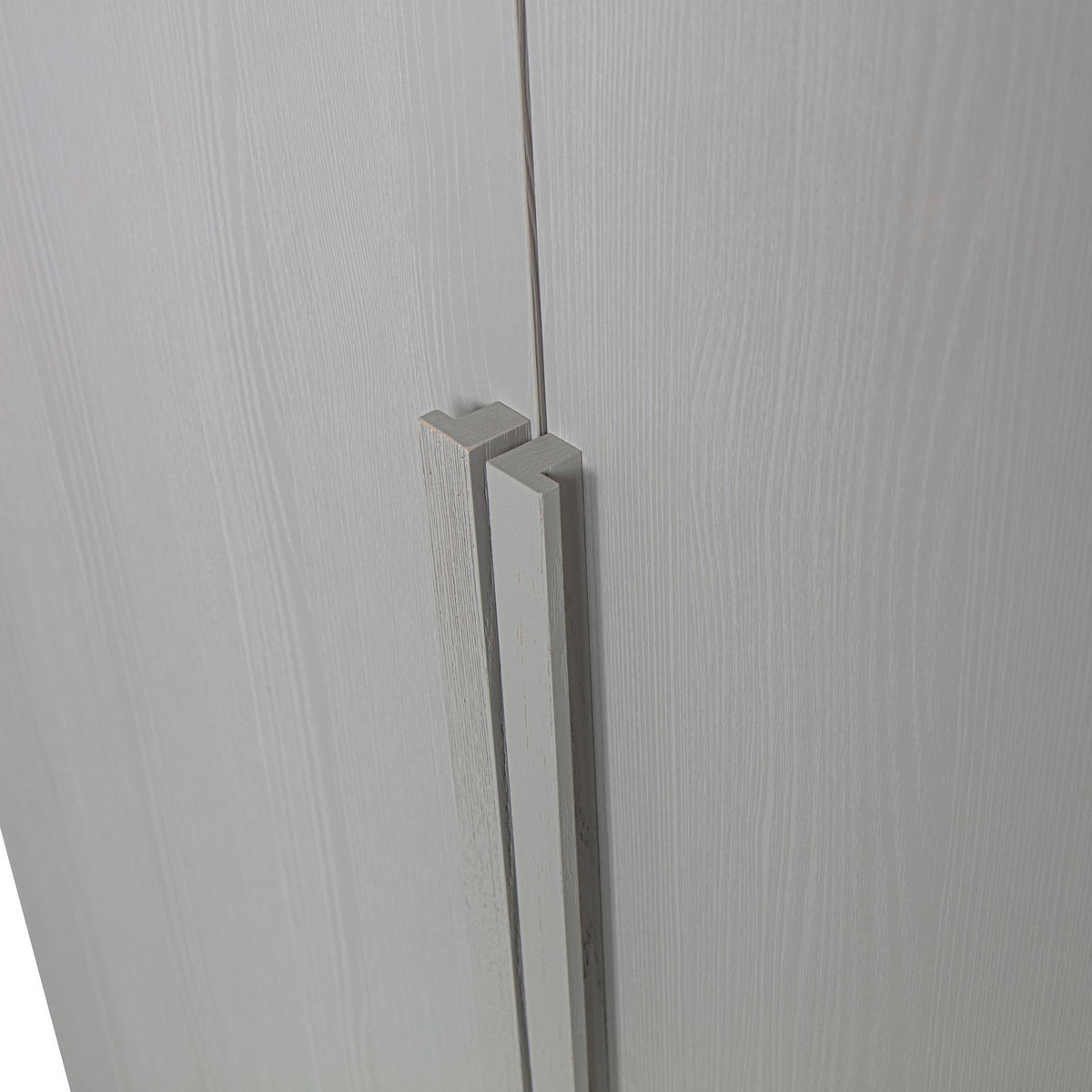 DREHTÜRENSCHRANK 110/210/58 cm 2-türig Grau  - Walnussfarben/Grau, Design, Holz (110/210/58cm) - Livetastic