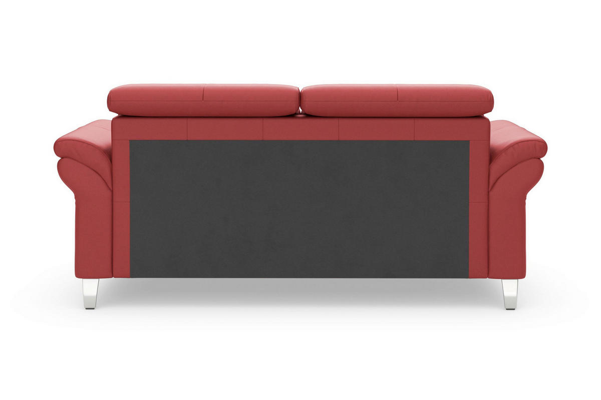 3-SITZER-SOFA 186/84/93 cm ARNGAST E in Echtleder Rot   - Chromfarben/Rot, Basics, Leder/Textil (186/84/93cm) - Sit & More