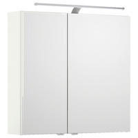 SPIEGELSCHRANK 75/70,3/17 cm  - Chromfarben/Weiß, KONVENTIONELL, Glas/Holzwerkstoff (75/70,3/17cm) - Pelipal