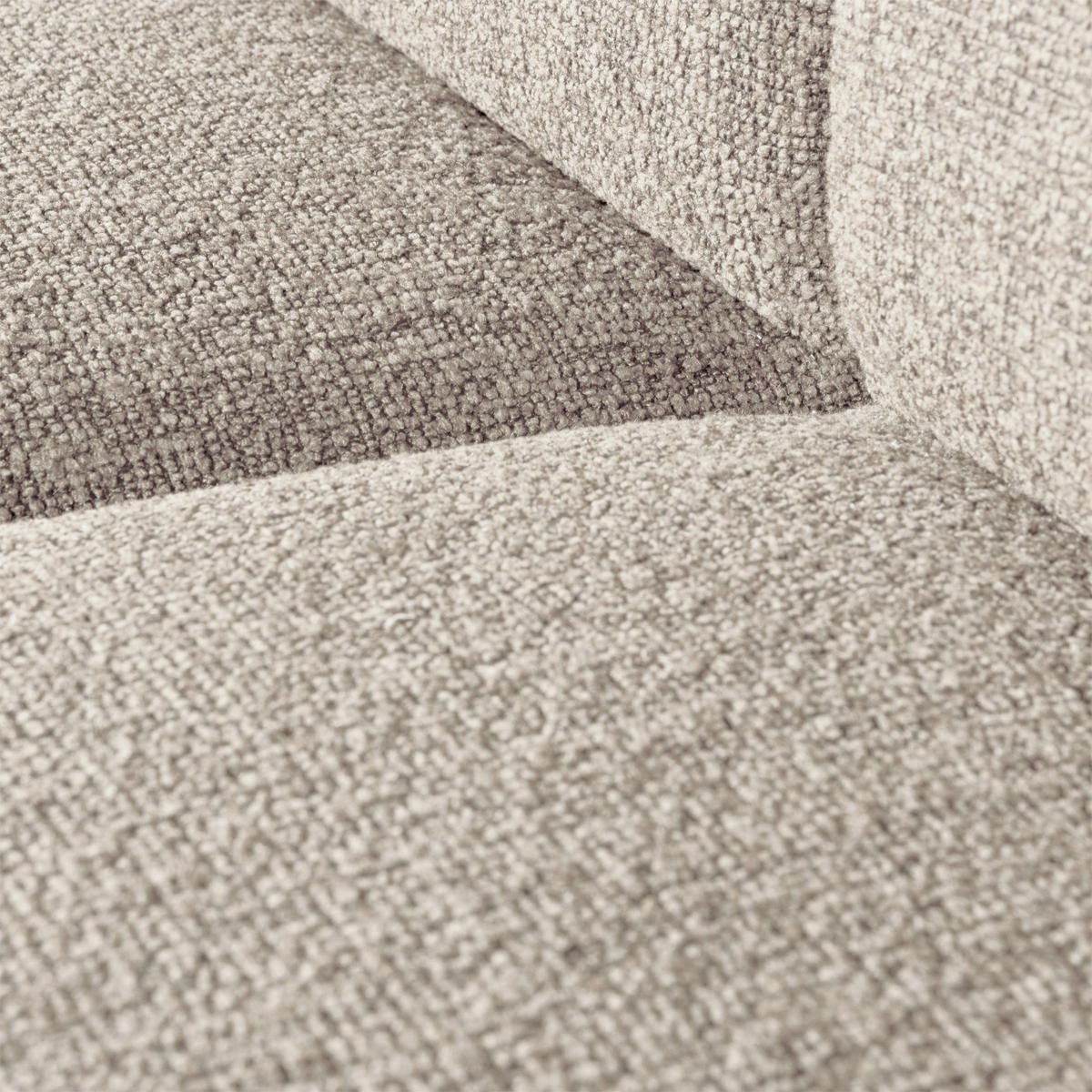 SOFAELEMENT Mojo Bouclé Beige  - Beige/Schwarz, Design, Kunststoff/Textil (84/74/97cm) - Livetastic