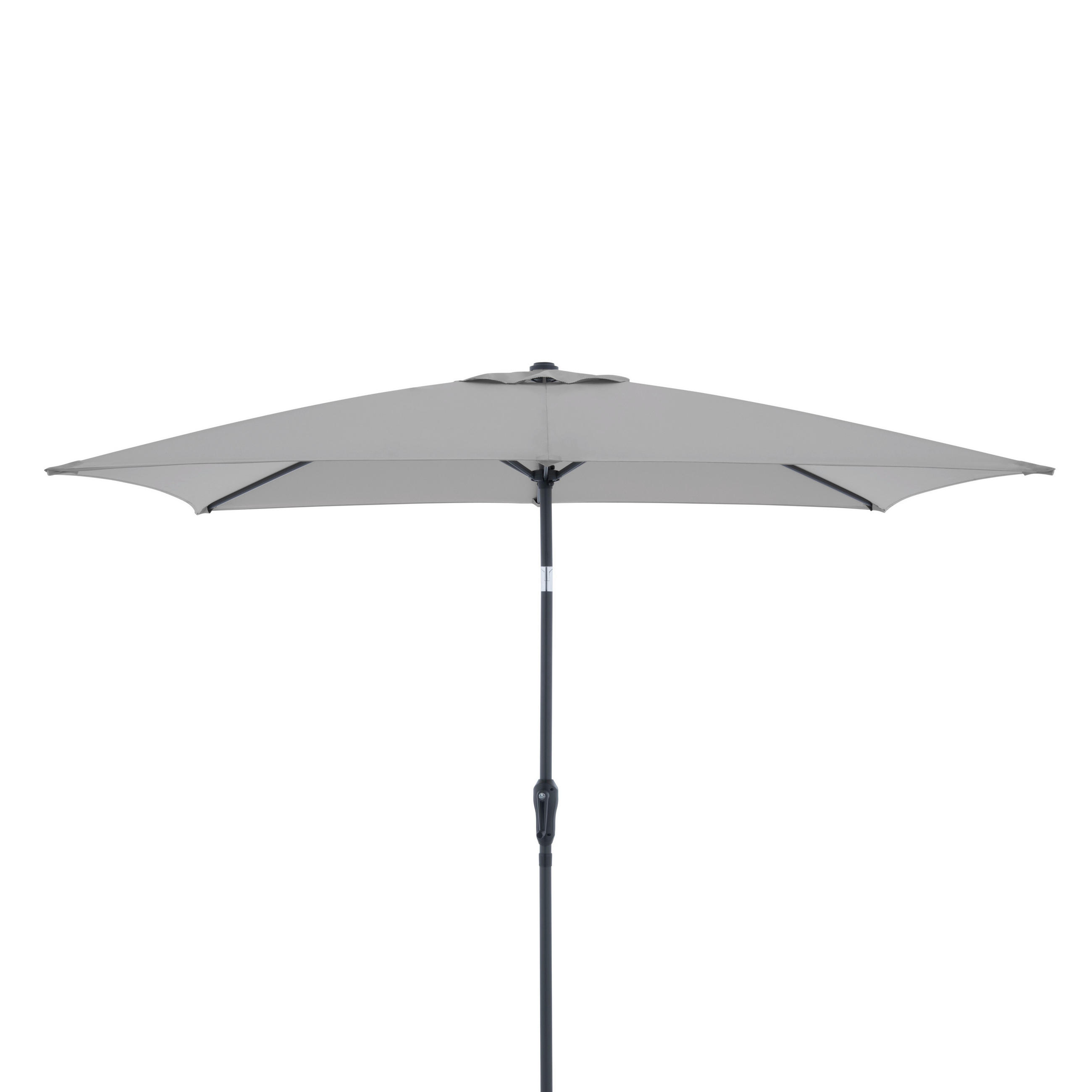 SONNENSCHIRM 250 x 199 cm Hellgrau  - Anthrazit/Hellgrau, Basics, Textil/Metall (250/200cm) - Doppler