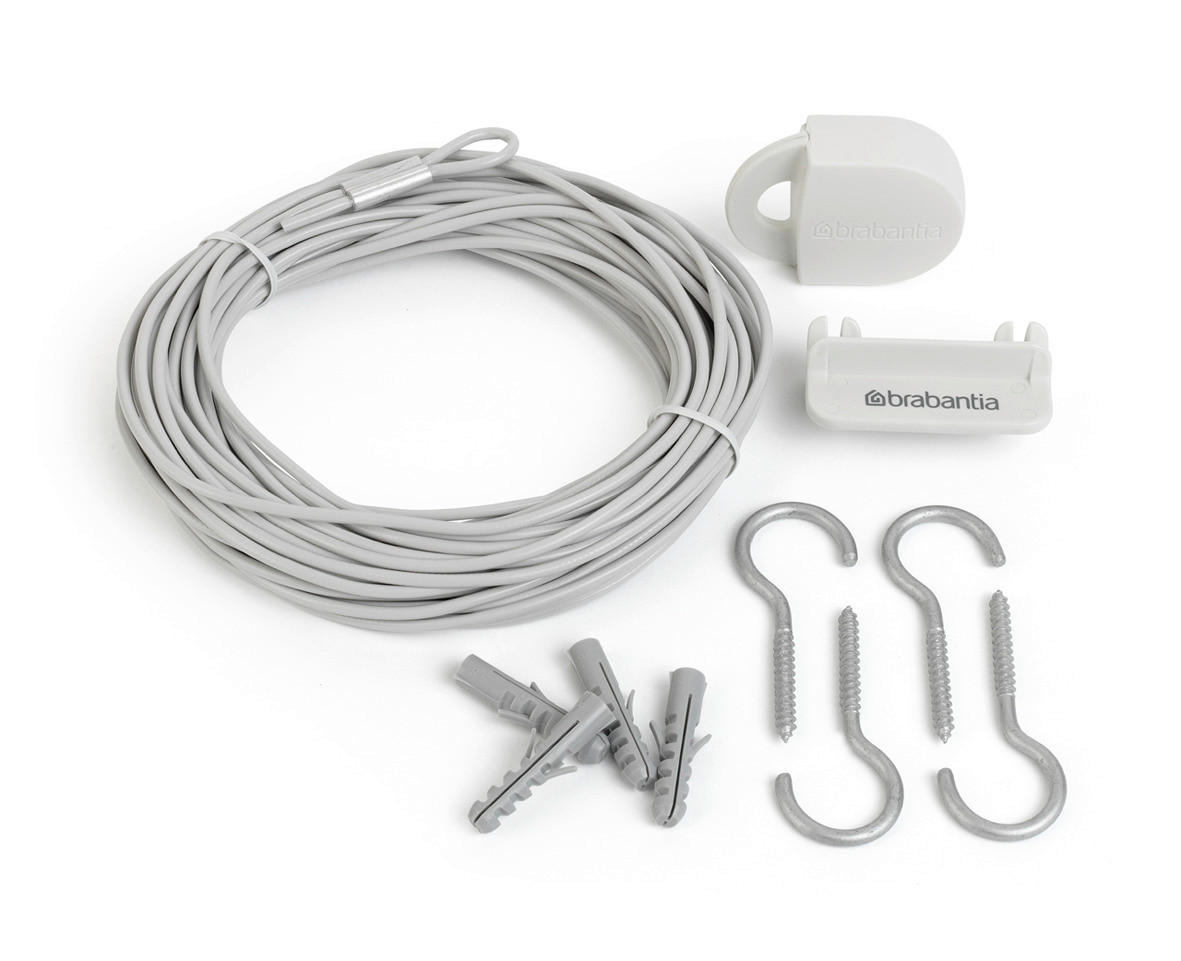WÄSCHELEINE  - Grau, Basics, Kunststoff (13.5/3.5/13.5cm) - Brabantia