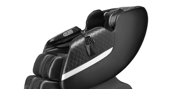 MASSAGESESSEL in Lederlook Schwarz  - Schwarz, Design, Textil (77,5/110/140cm) - Cantus