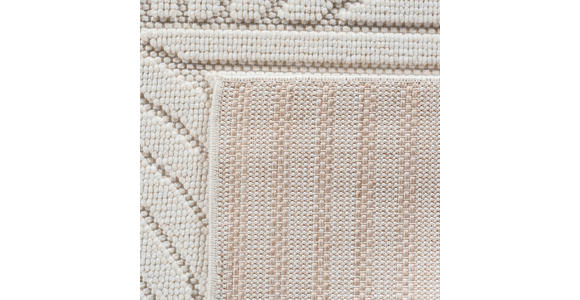 FLACHWEBETEPPICH 80/250 cm HELIX Creme  - Creme, Basics, Kunststoff/Textil (80/250cm) - Novel