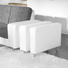 WOHNLANDSCHAFT Lederlook, Webstoff - Dunkelgrau/Alufarben, KONVENTIONELL, Textil/Metall (229/303/167cm) - Xora