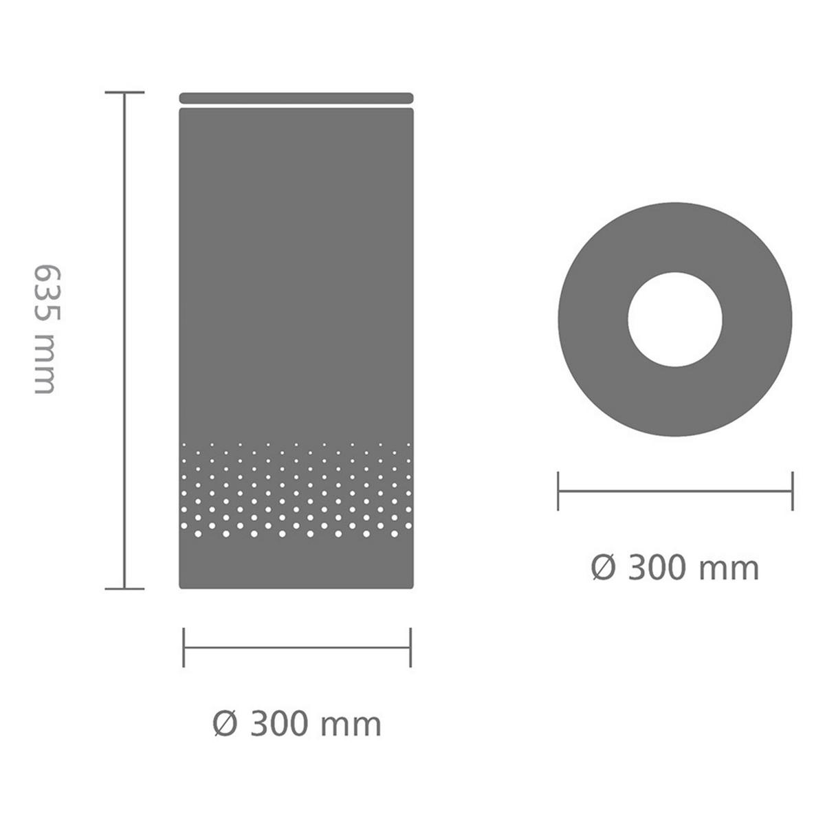 WÄSCHETONNE - Schwarz, Basics (30/30/63,5cm) - Brabantia