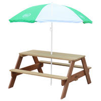 KINDER-GARTENSET Holz  - Braun/Weiß, KONVENTIONELL, Holz (97,7/48,7/95cm) - B&B Italia