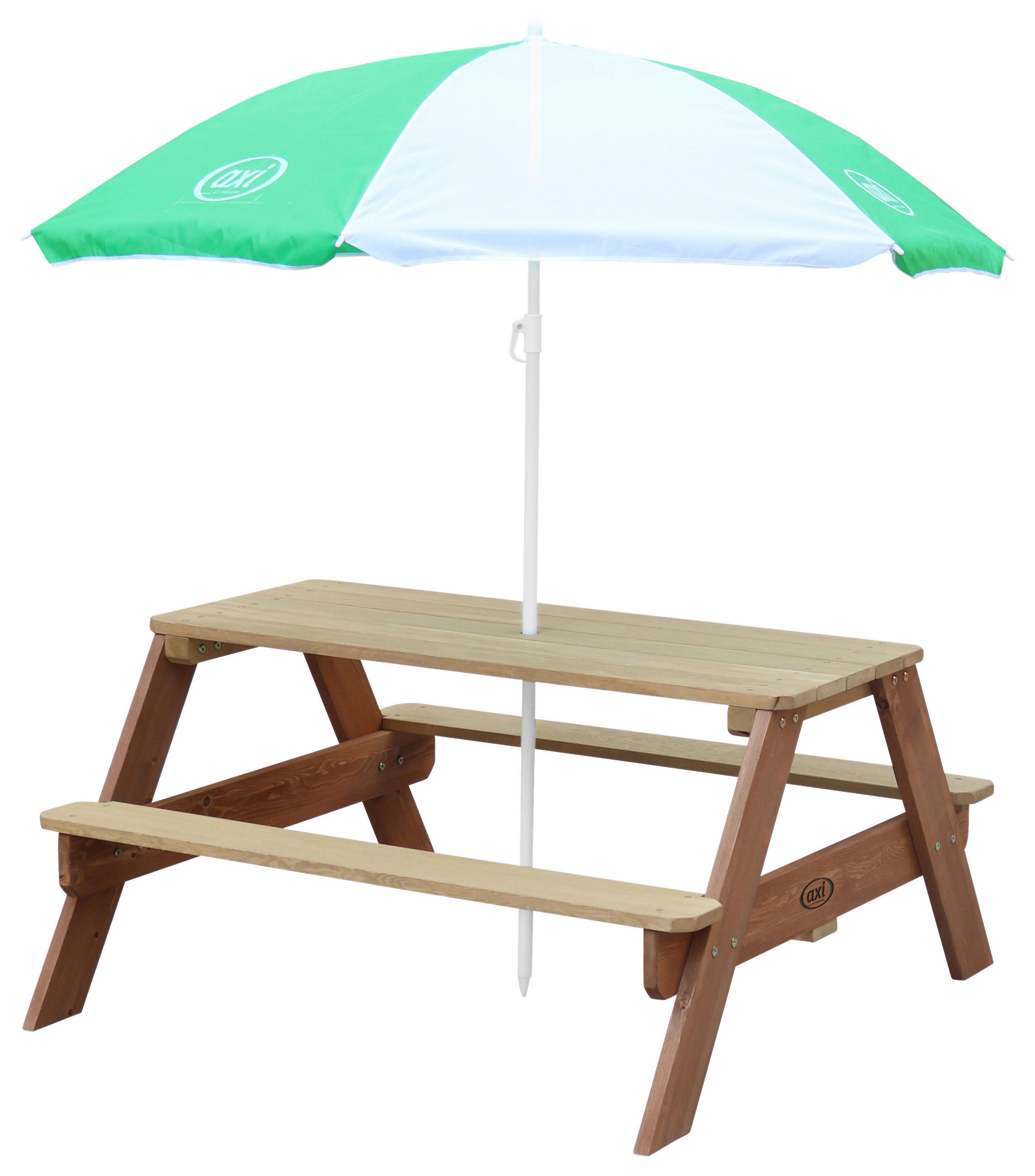 XXXLutz Kinder-Gartenset Grün, Weiß, Braun 97.7x48.7x95 cm