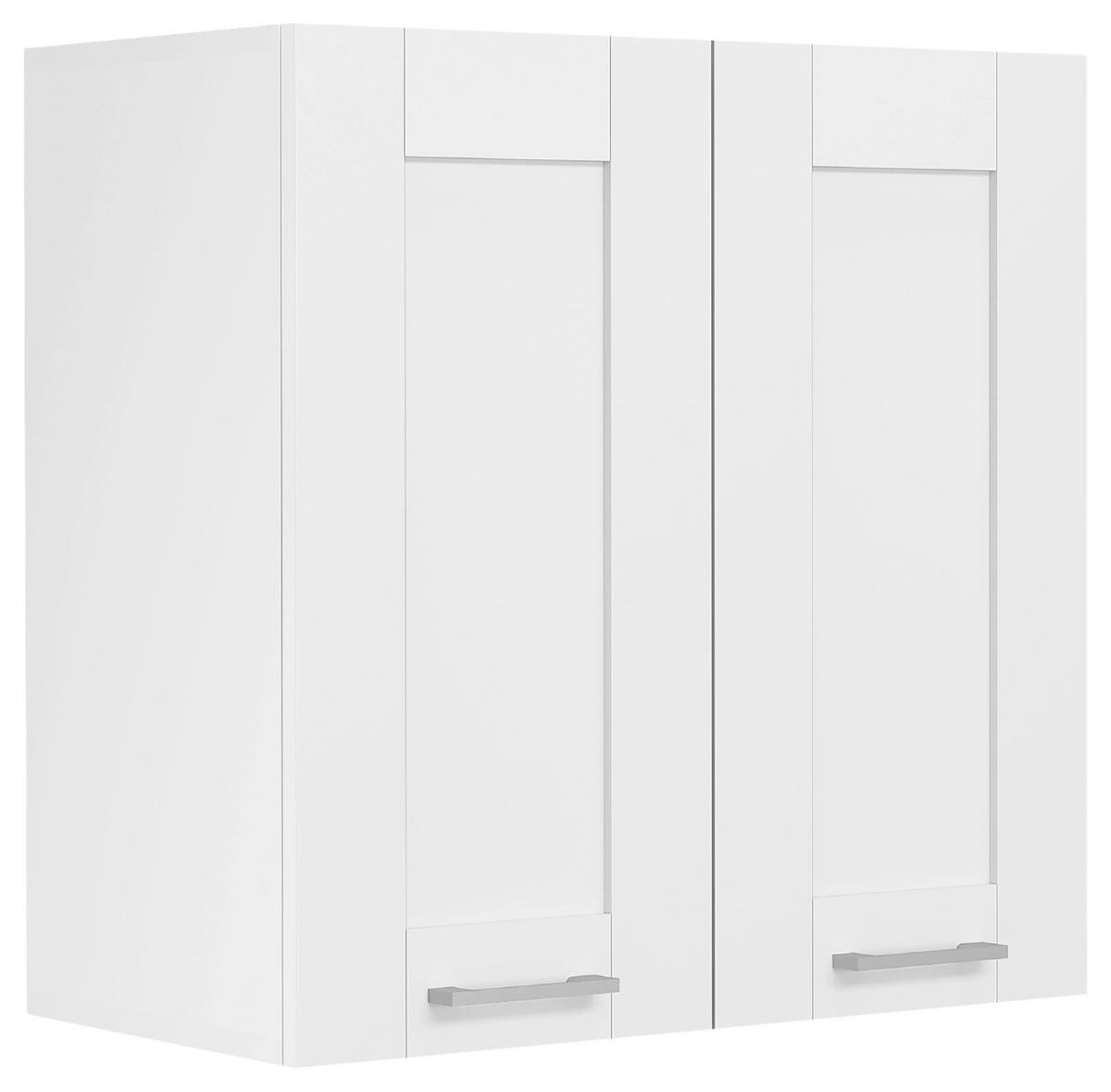 KÜCHENOBERSCHRANK 60/60/31 cm  in Weiß  - Silberfarben/Weiß, Trend, Holzwerkstoff/Kunststoff (60/60/31cm) - MID.YOU