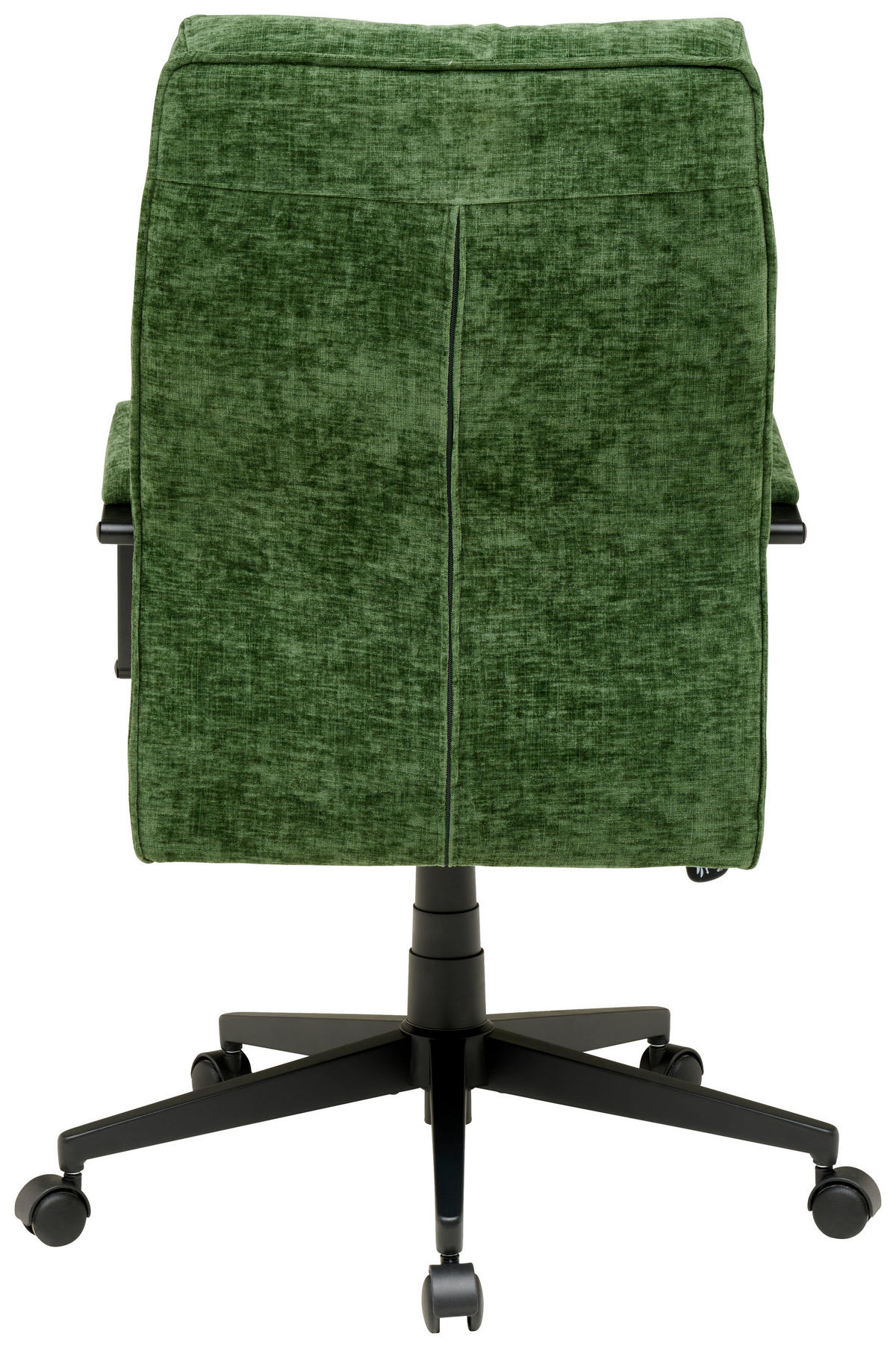 CHEFSESSEL Webstoff Grün  - Schwarz/Grün, MODERN, Kunststoff/Textil (58/110-120/62cm) - MID.YOU