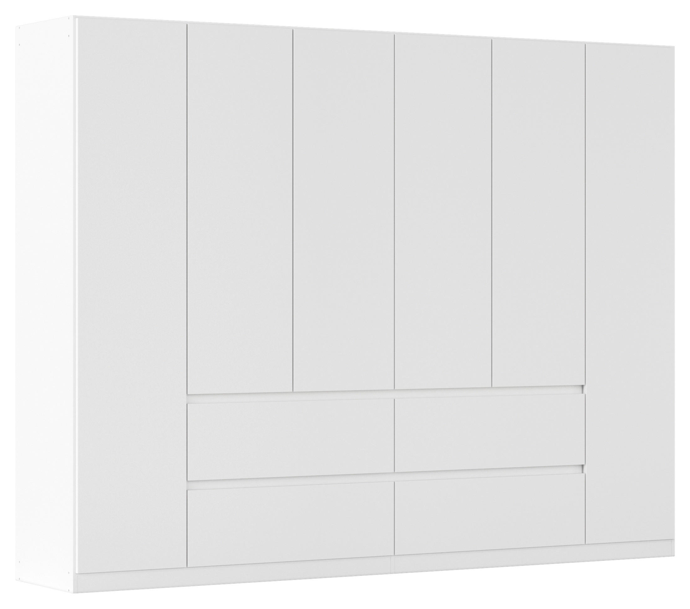 DREHTÜRENSCHRANK  in Weiß  - Weiß, Basics, Holzwerkstoff (271/210cm) - Rauch Möbel