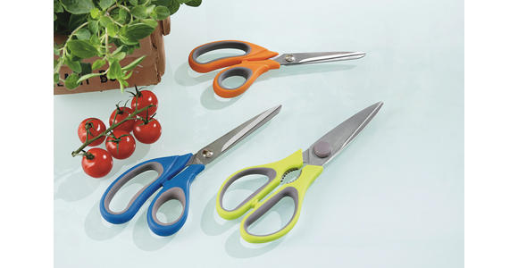 SCHERENSET   - Blau/Orange, Basics, Kunststoff/Metall (11cm) - Boxxx